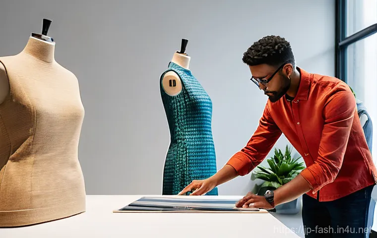 패션디자인 프로젝트 관리 팁 - **Prompt: Innovative Fashion Designer with AI Tools**
    A stylish female fashion designer, in her ...