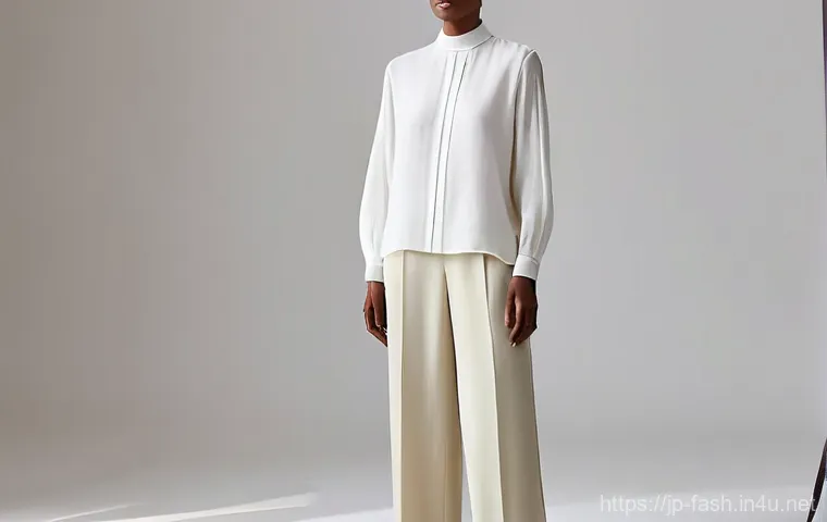 패션디자인 2025년 전망 - **Prompt 2: Metaverse Fashion Experimentation**
    "A person, gender-neutral in appearance, in thei...